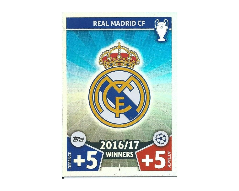 MATCH ATTAX CHAMPIONS LEAGUE 17/18 REAL MADRID CF Nº1 1