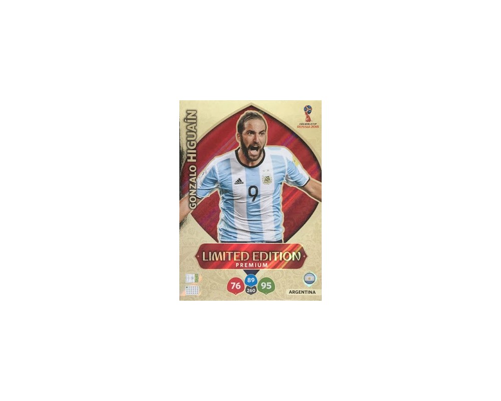 Adrenalyn World Cup 2018 HIGUAIN PREMIUM LIMITED EDITION