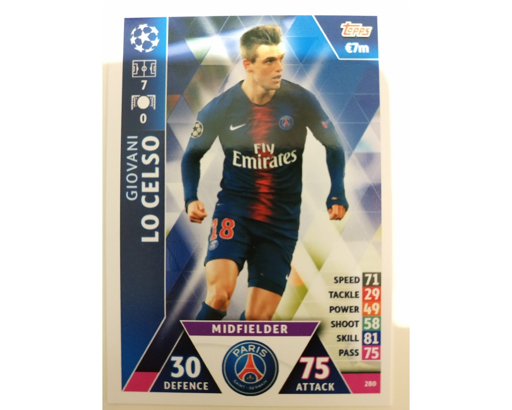 Macht Attax Champions League 2019 LO CELSO Nº 280