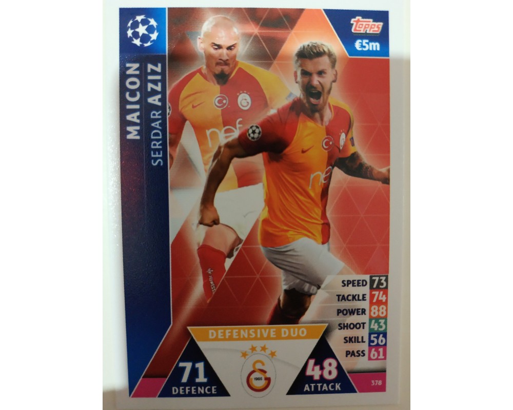 Macht Attax Champions League 2019 DEFENDER DUO Nº 378