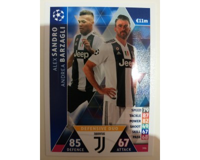 Macht Attax Champions League 2019 DEFENDER DUO Nº 396