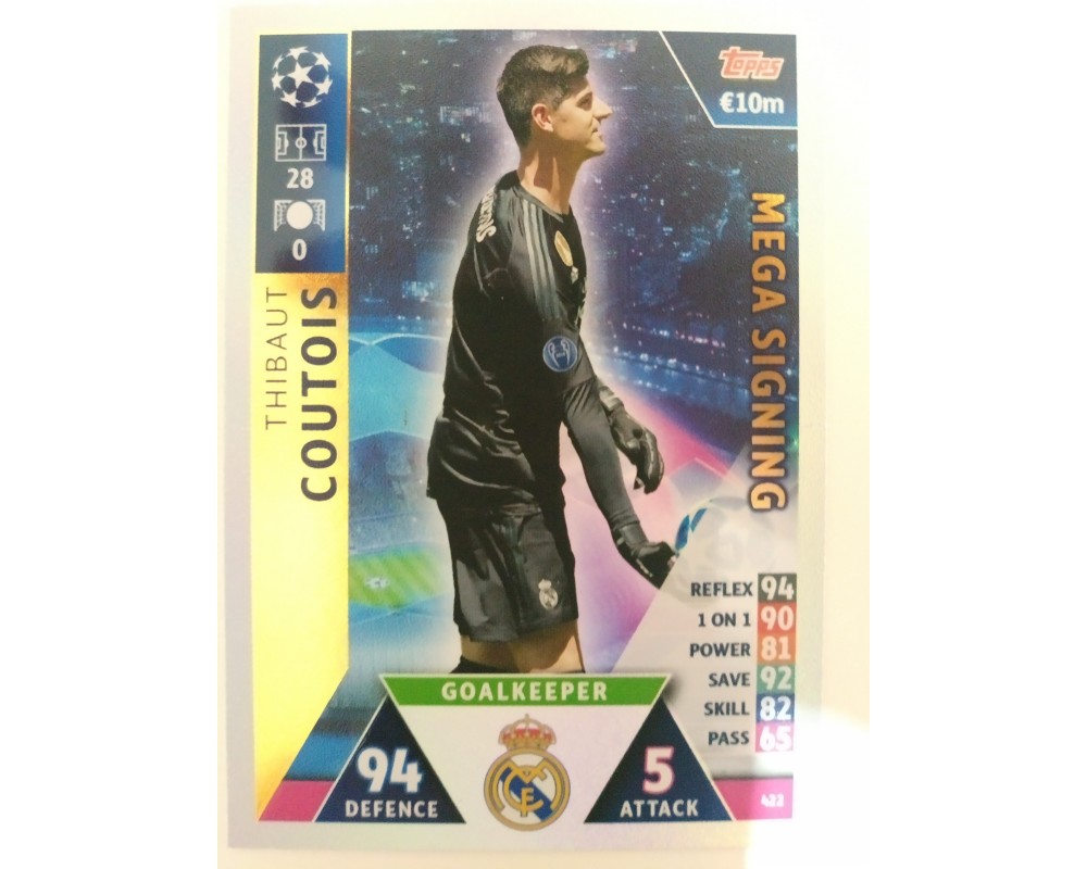 Macht Attax Champions League 2019 COURTOIS Nº 422 MEGA SIGNING