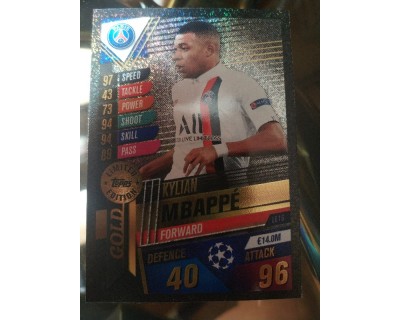Match Attax 101 2019/2020 MBAPPE GOLD LIMITED EDITION