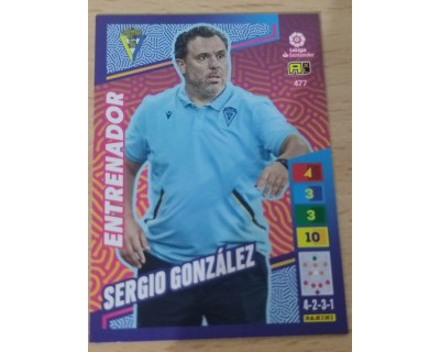 Adrenalyn XL 2022/2023 ENTRENADOR SERGIO GONZALEZ Nº477