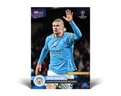 TOPPS NOW 2023 - ERLING HAALAND Nº090 FIVE GOALS IN RECORD)