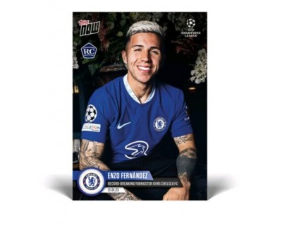 TOPPS NOW 2023 - ENZO FERNANDEZ Nº074 (RECORD- BREAKING YOUNGSTER JOINS CHELSEA FC))
