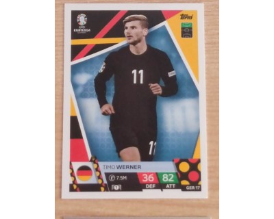 TOPPS MATCH ATTAX UEFA EURO 2024 TIMO WERNER ALEMANIA NºGER17