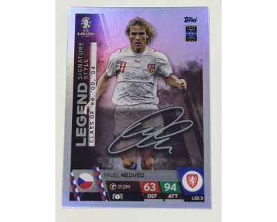 TOPPS MATCH ATTAX UEFA EURO 2024 PAVEL NEDVED SIGNATURE STYLE NºLSS3