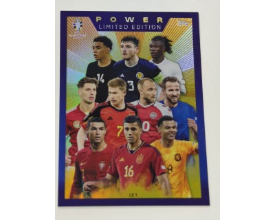 TOPPS MATCH ATTAX UEFA EURO 2024 POWER LIMITED EDITION NºLE1