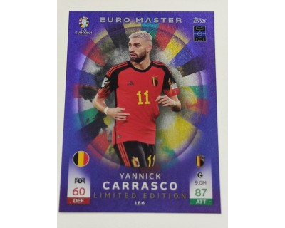 TOPPS MATCH ATTAX UEFA EURO 2024 YANNICK CARRASCO LIMITED EDITION NºLE6