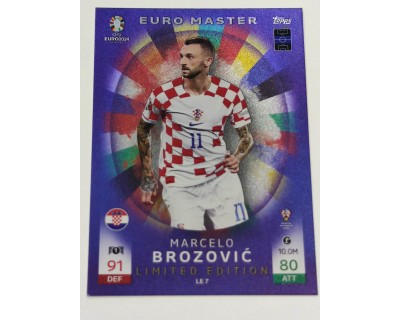 TOPPS MATCH ATTAX UEFA EURO 2024 MARCELO BROZOVIC LIMITED EDITION NºLE7