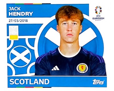 Uefa Euro Germany 2024 SCOTLAND JACK HENDRY Nº 6