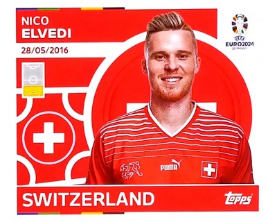 Uefa Euro Germany 2024 SWITZERLAND NICO ELVEDI Nº 8