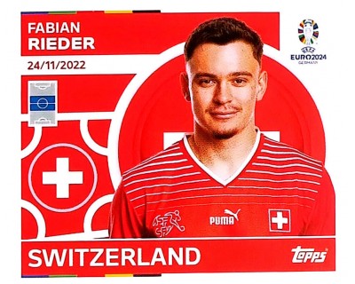 Uefa Euro Germany 2024 SWITZERLAND FABIAN REIDER Nº 14