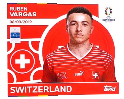 Uefa Euro Germany 2024 SWITZERLAND RUBEN VARGAS Nº 18