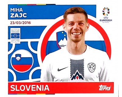Uefa Euro Germany 2024 SLOVENIA MIHA ZAJC Nº 13