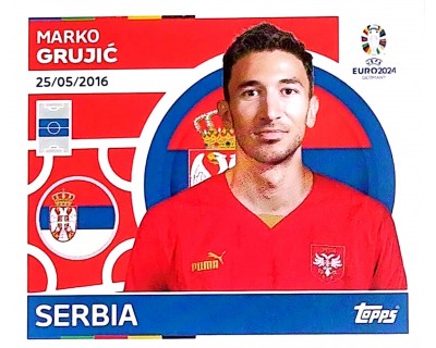 Uefa Euro Germany 2024 SERBIA MARKO GRUJIC Nº 14