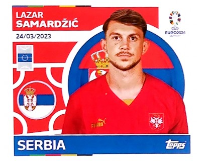 Uefa Euro Germany 2024 SERBIA LAZAR SAMARDZIC Nº 17