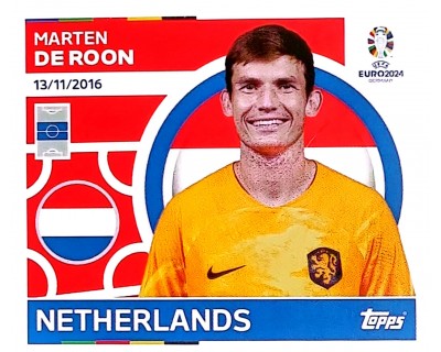 Uefa Euro Germany 2024 GRUPO D NETHERLAND MARTEN DE ROON Nº 14