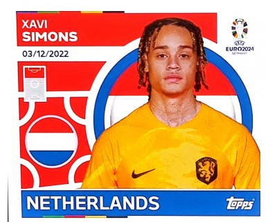 Uefa Euro Germany 2024 GRUPO D NETHERLAND XAVI SIMONS Nº 17