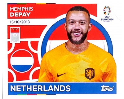Uefa Euro Germany 2024 GRUPO D NETHERLAND MEMPHIS DEPAY Nº 21