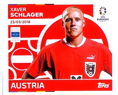 Uefa Euro Germany 2024 GRUPO D AUSTRIA XAVER SCHLAGER Nº 13