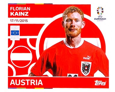 Uefa Euro Germany 2024 GRUPO D AUSTRIA FLORIAN KAINZ Nº 16
