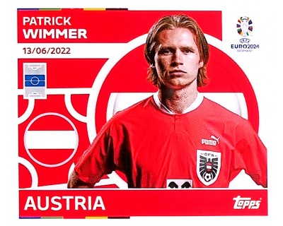 Uefa Euro Germany 2024 GRUPO D AUSTRIA PATRICK WIMMER Nº 17