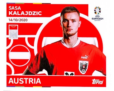 Uefa Euro Germany 2024 GRUPO D AUSTRIA SASA KALAJDZIC Nº 19