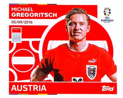 Uefa Euro Germany 2024 GRUPO D AUSTRIA MICHAEL  GREGORITSCHNº 21