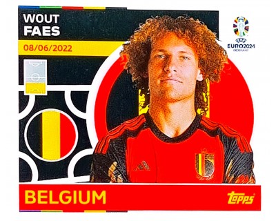Uefa Euro Germany 2024 GRUPO E BELGIUM WOUT FAES Nº 6
