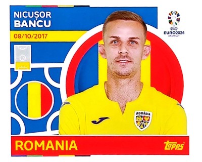 Uefa Euro Germany 2024 GRUPO E ROMANIA NICUSOR BANCU Nº 9