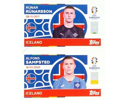 Uefa Euro Germany 2024 GRUPO E ICELAND RUNARSSON - SAMPSTED Nº 2 - 3