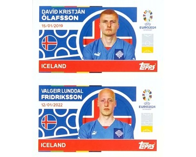 Uefa Euro Germany 2024 GRUPO E ICELAND OLAFSSON - FRIDRIKSSON Nº 4 - 5
