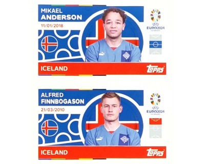 Uefa Euro Germany 2024 GRUPO E ICELAND ANDERSON - FINNBOGASON Nº 14 - 15