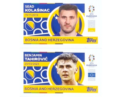 Uefa Euro Germany 2024 GRUPO E BOSNIA AND HERZEGOVINA KOLANISAC - TAHIROVIC Nº 6 - 7