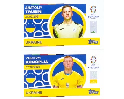 Uefa Euro Germany 2024 UKRAINE TRUBIN - KONOPLIA Nº 2 - 3