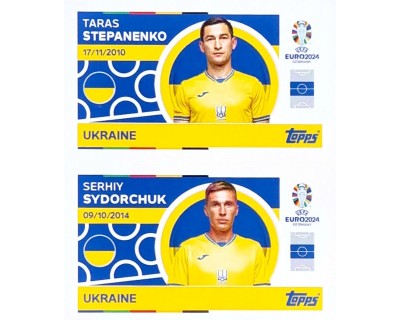 Uefa Euro Germany 2024 UKRAINE STEPANENKO - SYDORCHUK Nº 10 -11