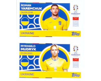 Uefa Euro Germany 2024 UKRAINE YAREMCHUK - MUDRYK Nº 14 - 15