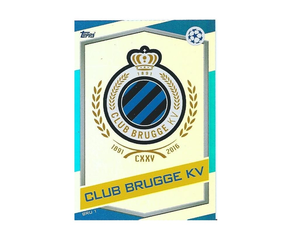 MATCH ATTAX U.C.LEAGUE 2016/2017 CLUB BRUGGE KV Nº 1 ESCUDO